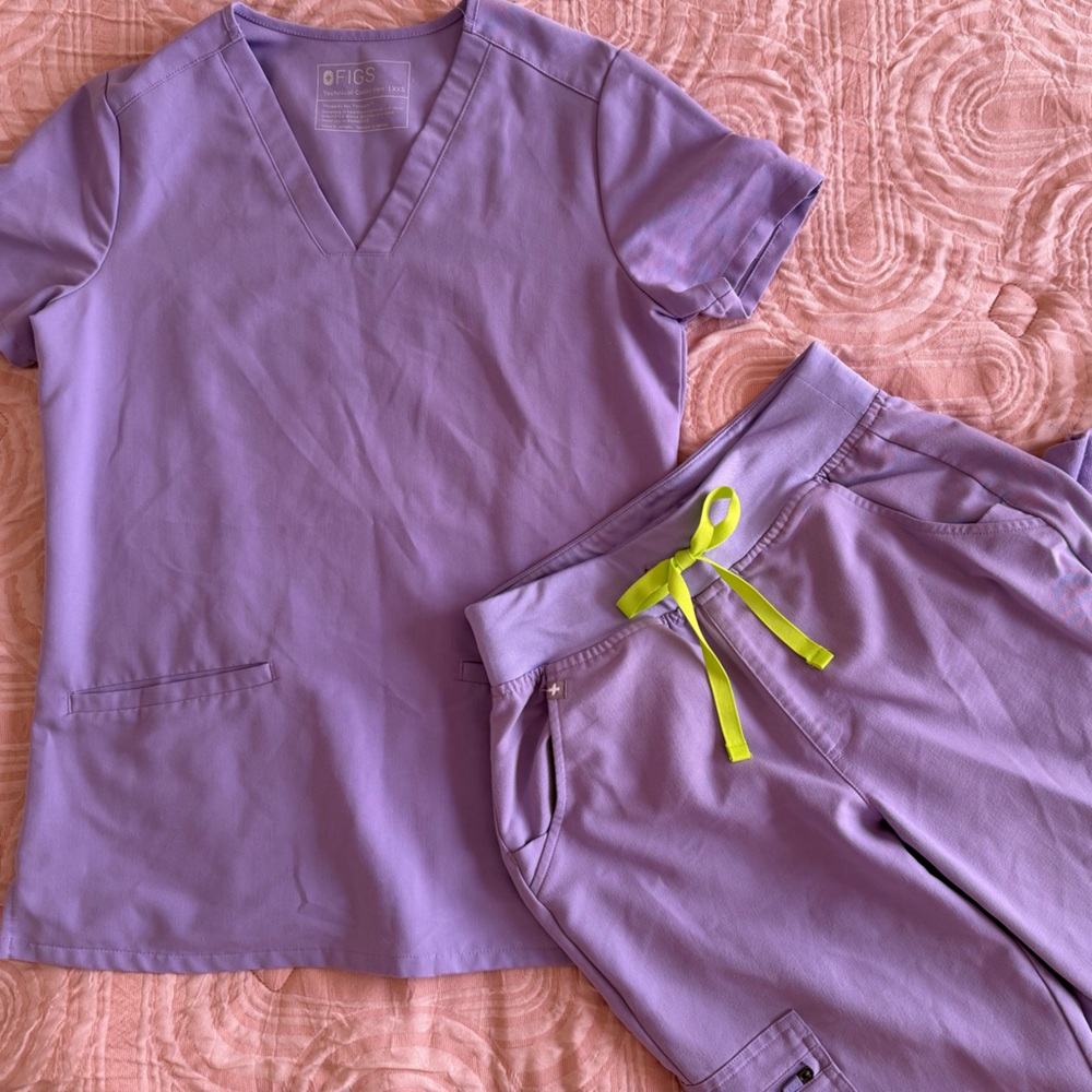 Figs Lavender Dew Scrub Set XXS/XS